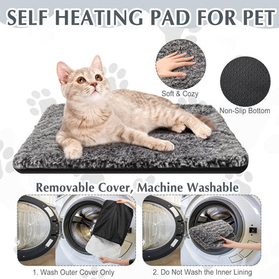 Photect 4 Packung Selbstheizende Katzendecke Selbstheizende Decke für Haustiere 40 x 50 cm Warme Sel