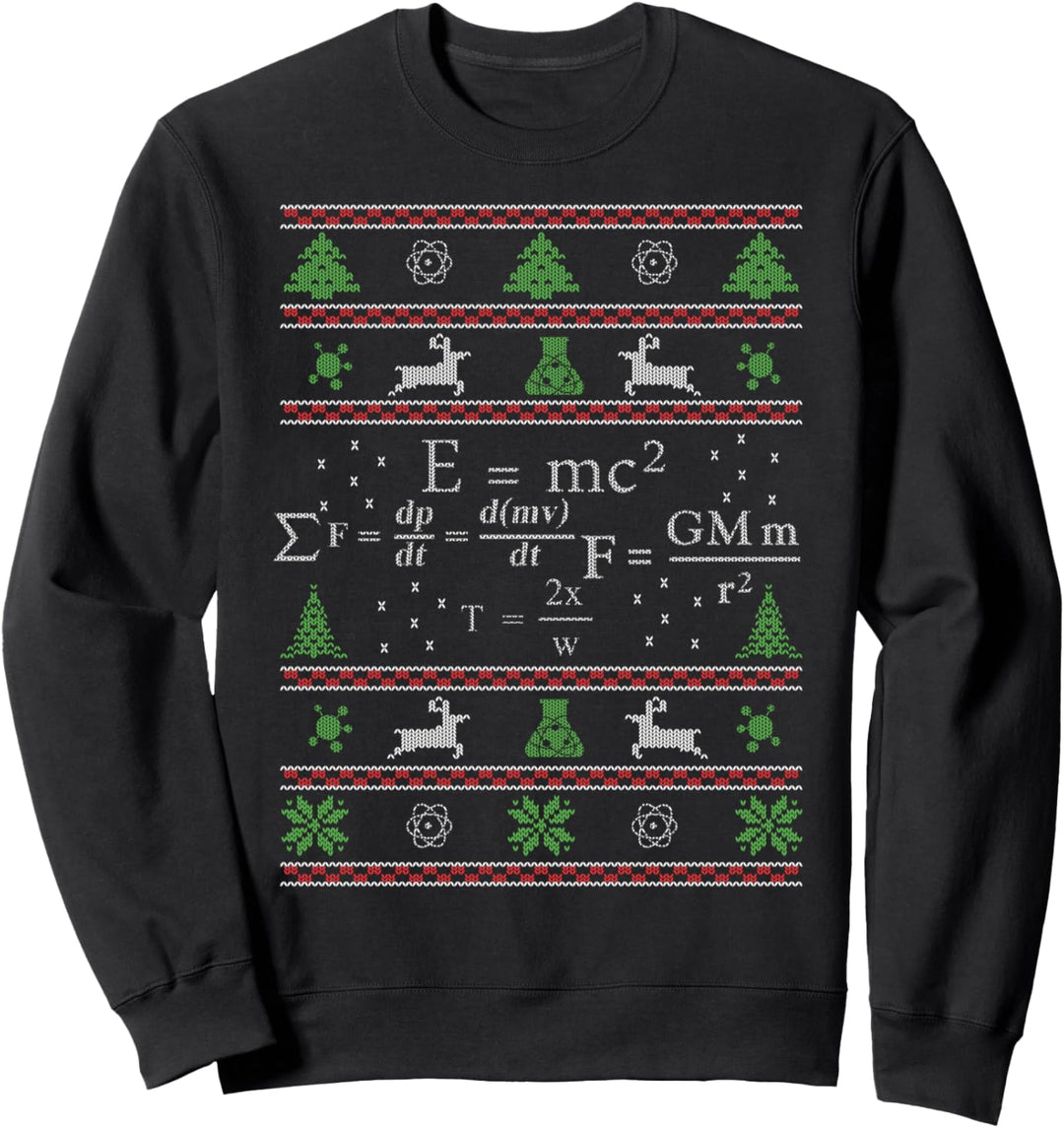 Physik Weihnachten Ugly Christmas Geschenk für Physiker Sweatshirt