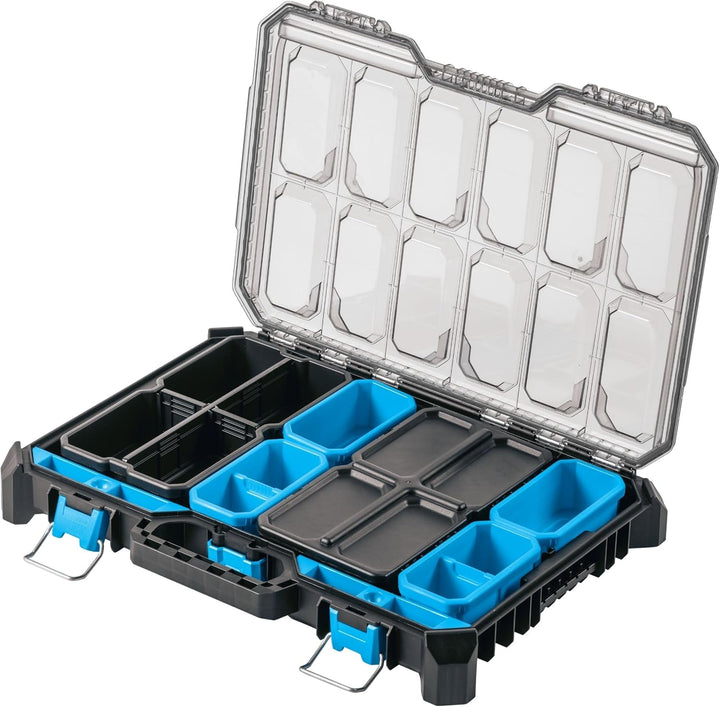Högert Technik - Niedriger Koffer-Organizer HTM, 5 Funktionelle Tassen, Metallscharniere, Resistent