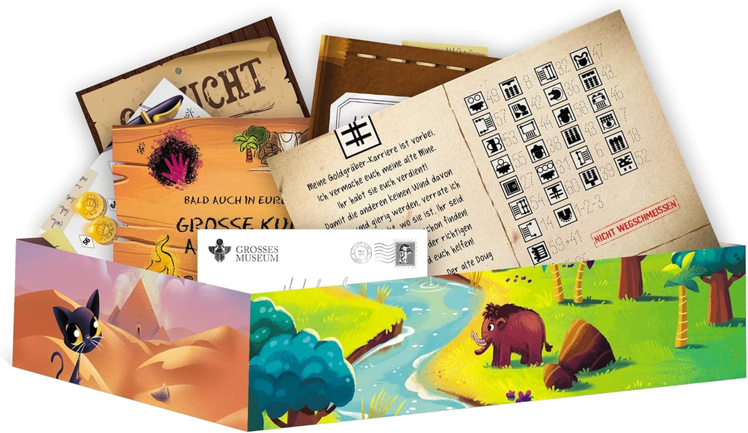 Asmodee, Unlock! Kids: Geschichten aus der Vergangenheit, Kinderspiel, Rätselspiel, 1-4 Spieler, Ab