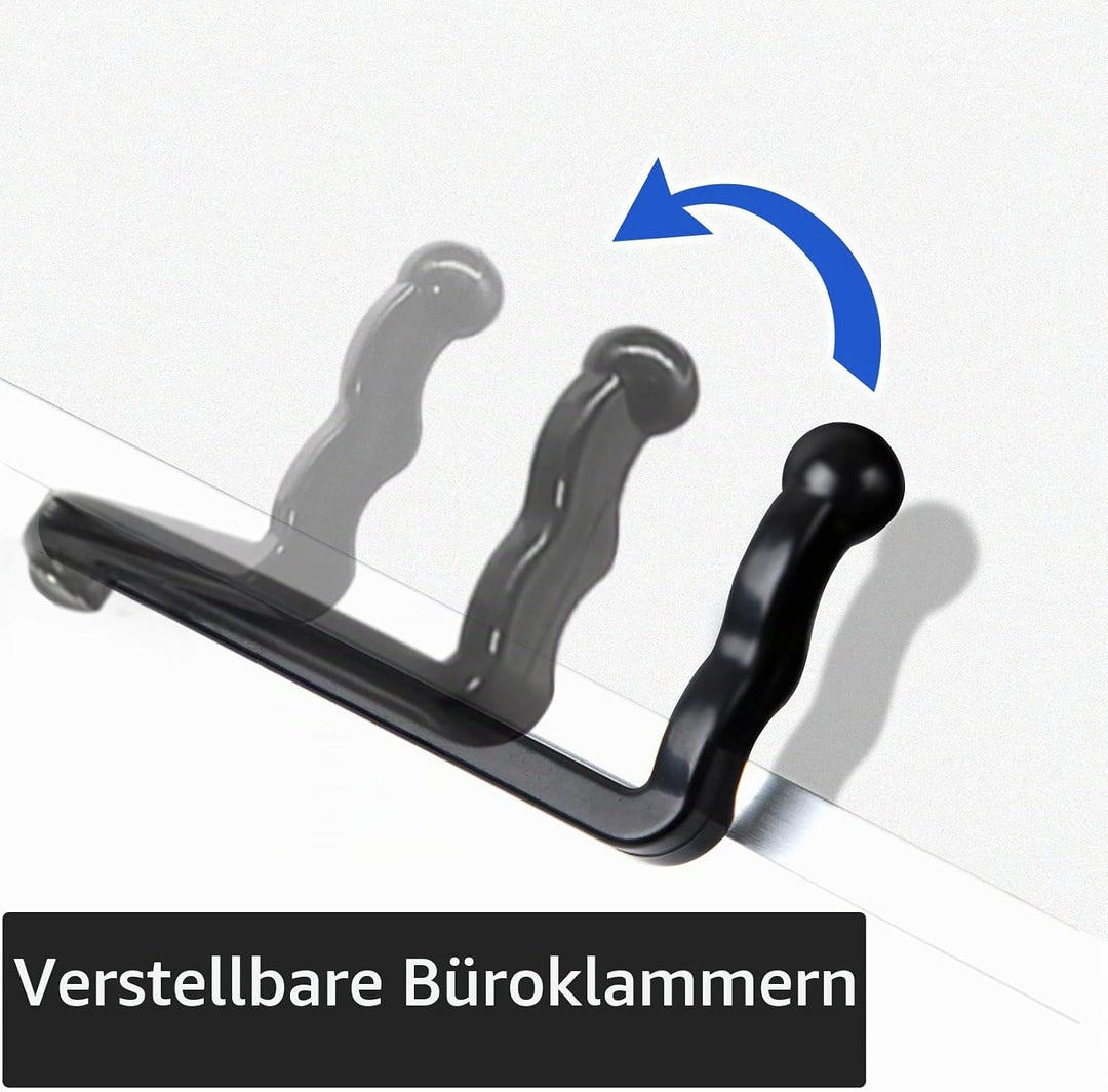LYFETC Extra Grosser Bücherständer Leseständer mit Stützfüssen, winkelverstellbar ergonomisch, Buchh