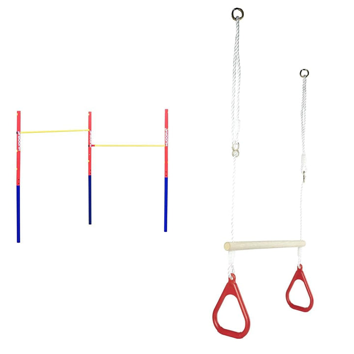 HUDORA Turnreck Fabian - Reckstange Outdoor - Reck für den Garten & Eichhorn - Outdoor 2 in 1 Turnse