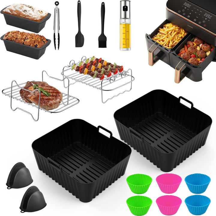 Heissluftfritteuse Zubehör für COSORI Heissluftfritteuse 8,5L, Airfryer Zubehör Accessories für coso