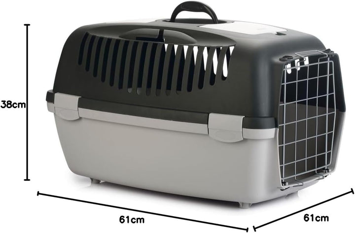 Stefanplast 4-97373 Gulliver 3, Metalltür, 40 x 38 x 61 cm, Dunkelgrau und Hellgrau