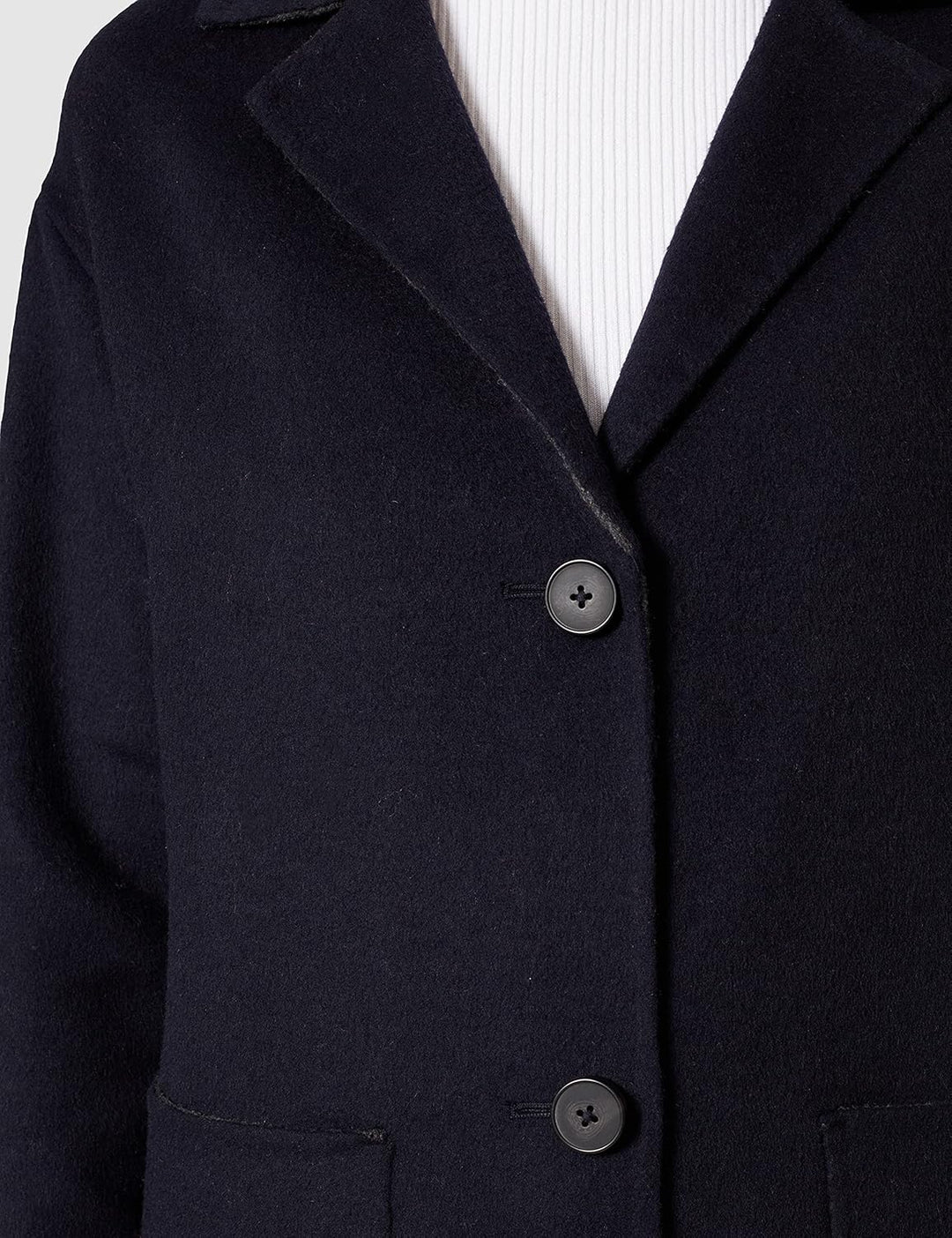 s.Oliver Damen Wollmischungs-Mantel 34 Blue 5959, 34 Blue 5959