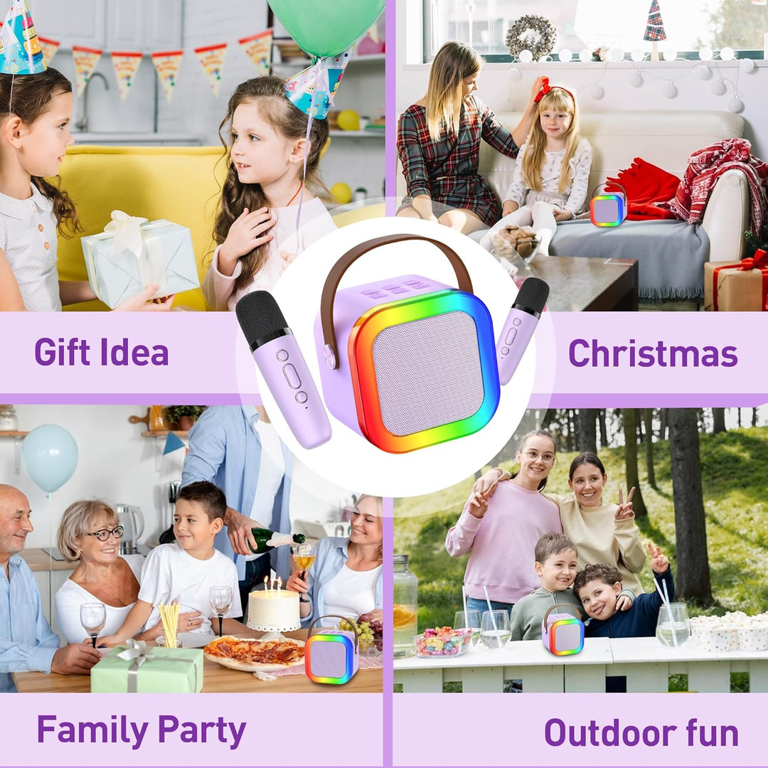 Karaoke Maschine Kinder, Geschenk für Mädchen 3-12 Jahre, Karaoke Kinder Spielzeug ab 3-12 Jahre Mäd