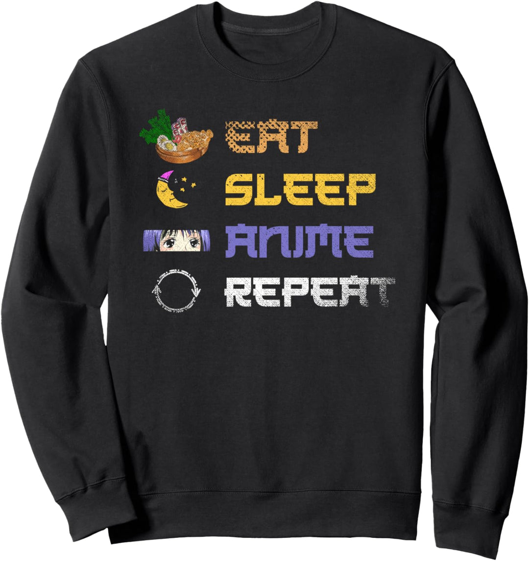 Japanischer Otaku Kawaii Ramen Nudelsuppe Lustiges Anime Sweatshirt