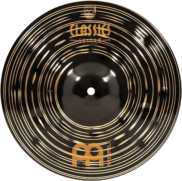 Meinl Cymbals Classics Custom Dark Splash 10 Zoll (Video) Schlagzeug Becken (25,40cm) B12 Bronze, Du
