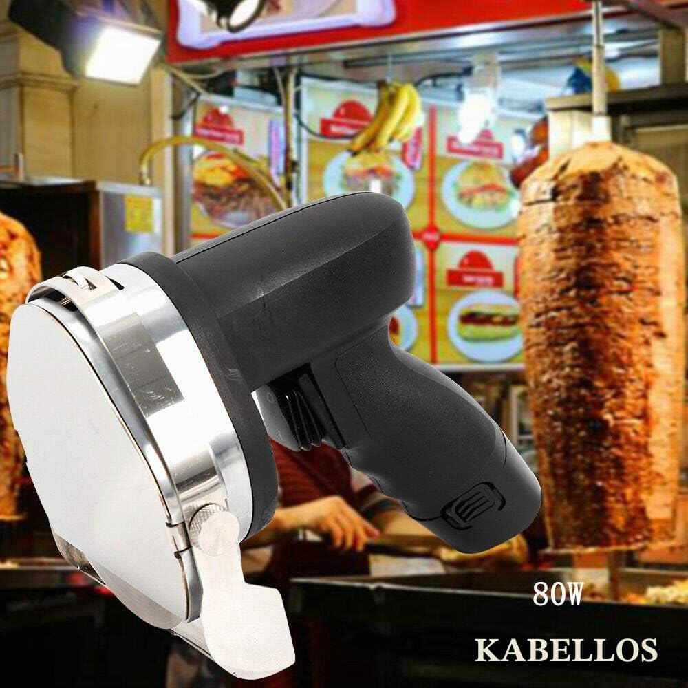 Professionelles dönermesser, kabelloses elektrisches Schawarma-Dönermesser, elektrische Gyros-Messer