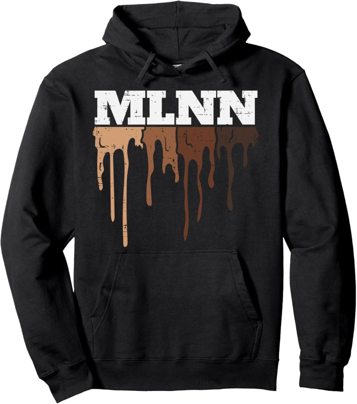 Drippin Melanin Black Pride BLM African Men Women Kids Gift Pullover Hoodie