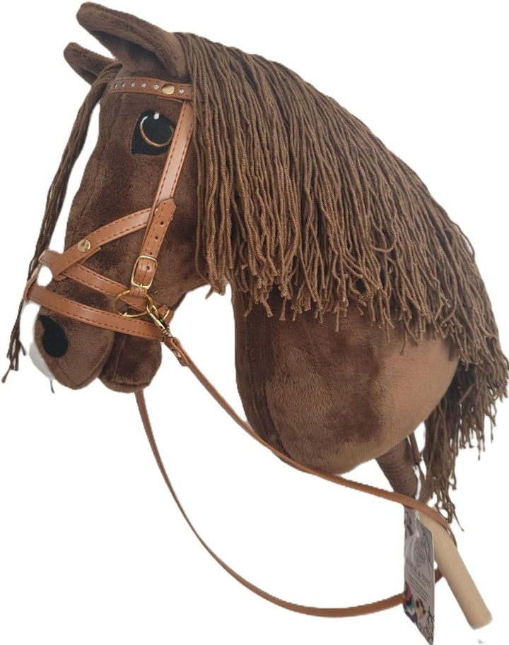 Hobby Horse Hobbypferd gross A3 (Pferd auf einem Stock) komplett mit Geschirr wie auf dem Foto (gesi