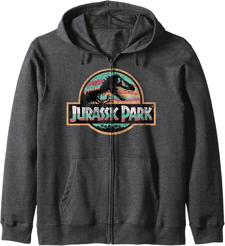 Jurassic Park Colorful Classic Logo Kapuzenjacke