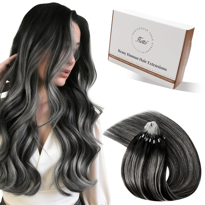 Hetto Microring Extensions Echthaar Balayage Microring Echthaar Extensions Remy Micro Ring Haarverla