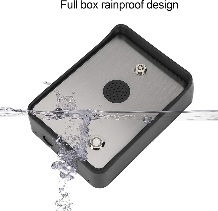Notruftelefon GSM Freisprechanlage Audio Intercom Alarm Access Control System Geeignet für unbemannt