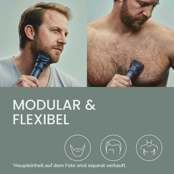Panasonic MULTISHAPE modulares Körperpflege-System ER-CTW1, Bart- und Haartrimmer für Männer mit wie