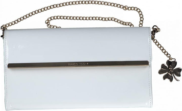 MARCO TOZZI Damen 2-2-81008-28 Handtasche, Einheitsgrösse White Patent, White Patent