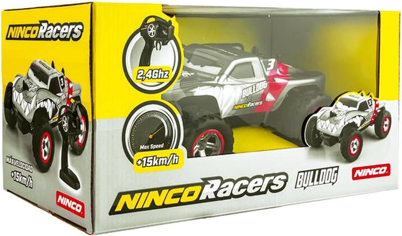 NincoRacers - Bulldog + | Grosser Monster Truck Ferngesteuert | Massstab 1/18 mit 4 Rädern und super