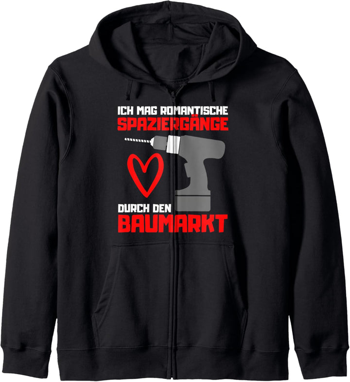 Baumarkt Vater Handwerker Werkzeug Bauherr Spruch Heimwerker Kapuzenjacke