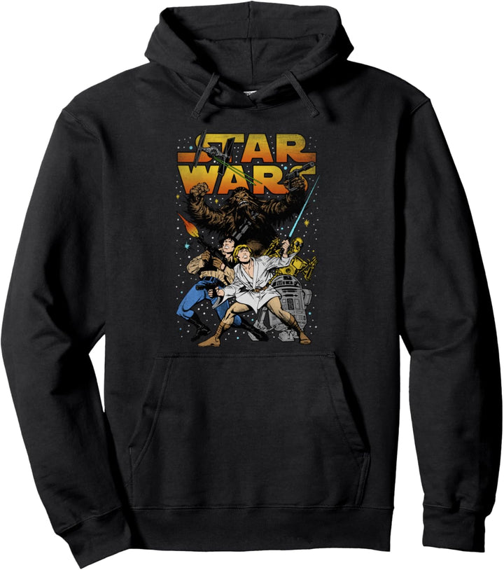 Star Wars Group Shot Hero's Distressed Poster Pullover Hoodie