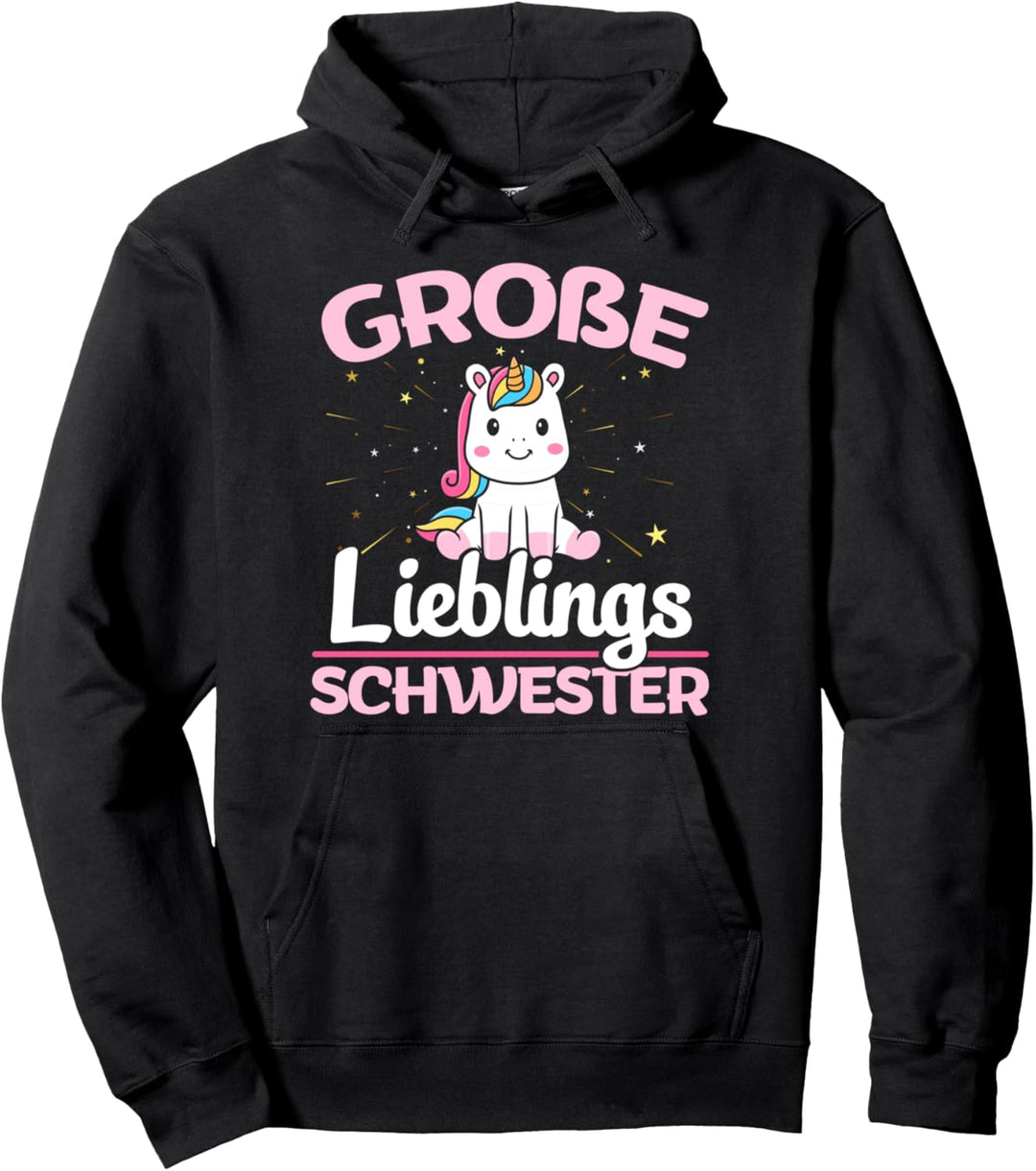 Grosse Lieblingsschwester Geschwisterliebe Familie Nachwuchs Pullover Hoodie