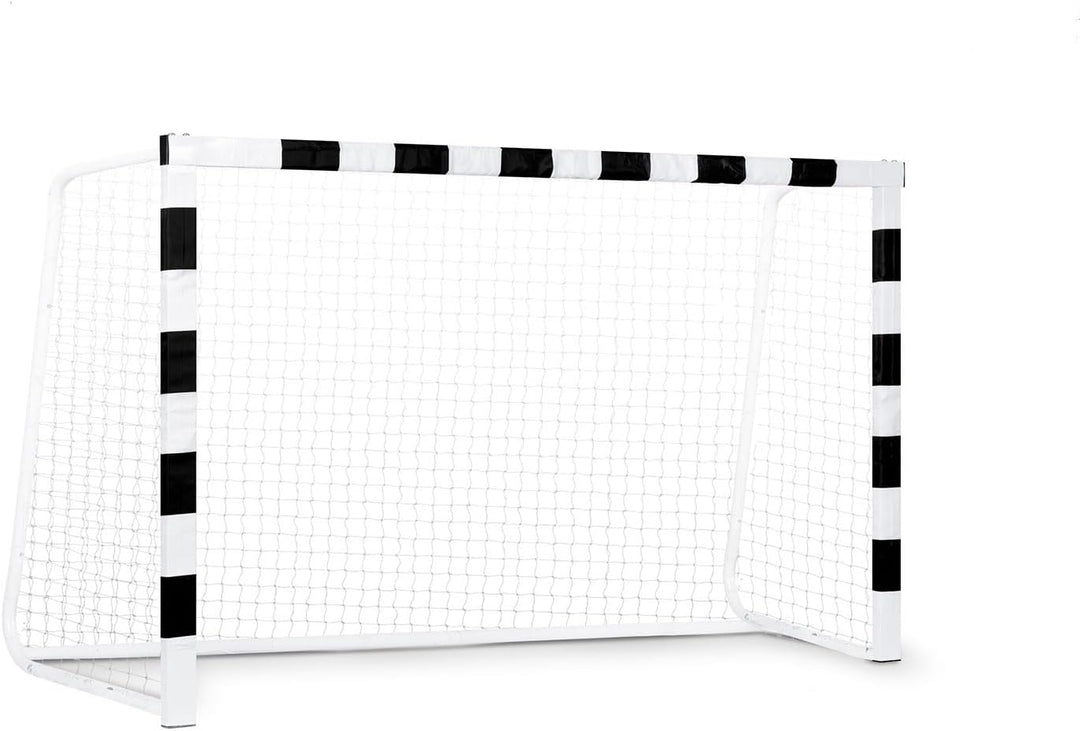 Neo-Sport Fussballtor Fussball Tor für Kinder und Erwachsene Mit Schutzhülle Schwarz Weiss 300x200x9