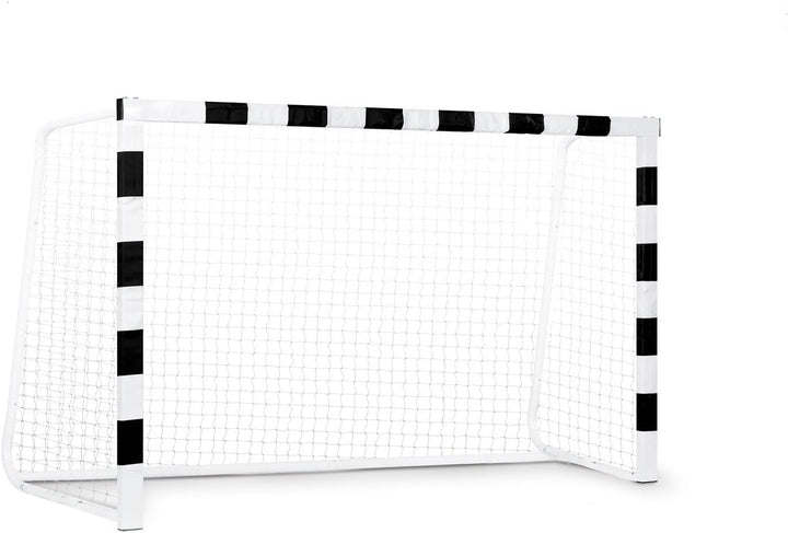 Neo-Sport Fussballtor Fussball Tor für Kinder und Erwachsene Mit Schutzhülle Schwarz Weiss 300x200x9