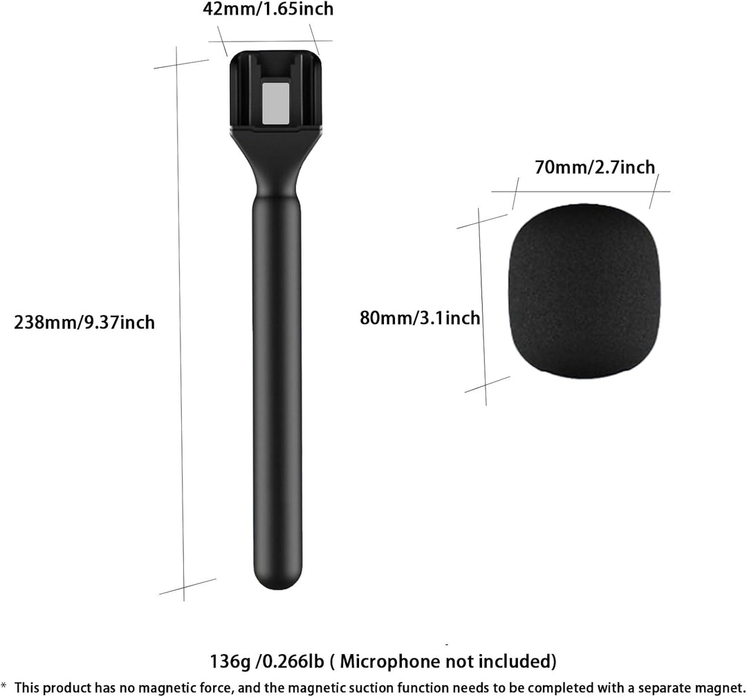 Magnetic Ständer für DJI Mic 3/Mini/1/2 / Rode Wireless GO II/Micro/Insta360 X5 Air Handle Rig Inter