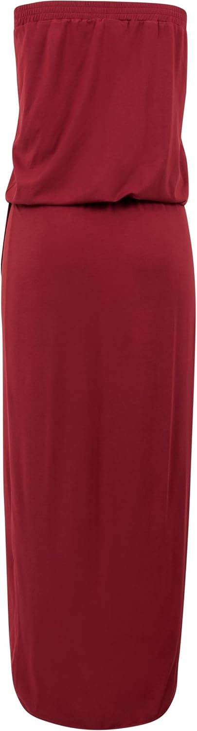 Urban Classics Damenkleid aus Viskose, sommerliches Bandeau-Kleid für Frauen mit luftigem Stoff, trä