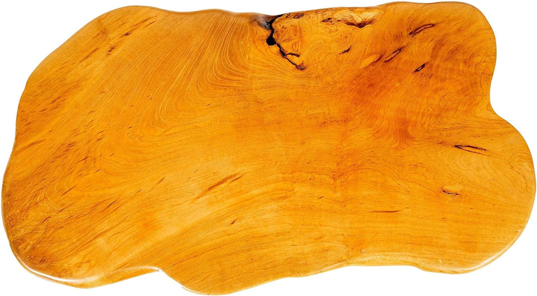 Windalf Schlanker Couchtisch Siva 77 cm Eleganter Natur Wohnzimmertisch Handarbeit aus Wurzelholz