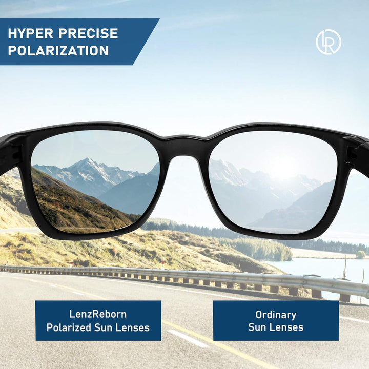 LenzReborn Polarisierte Linse Ersatz für Oakley Antix Sonnenbrille - Weitere Optionen Dunkelschwarz