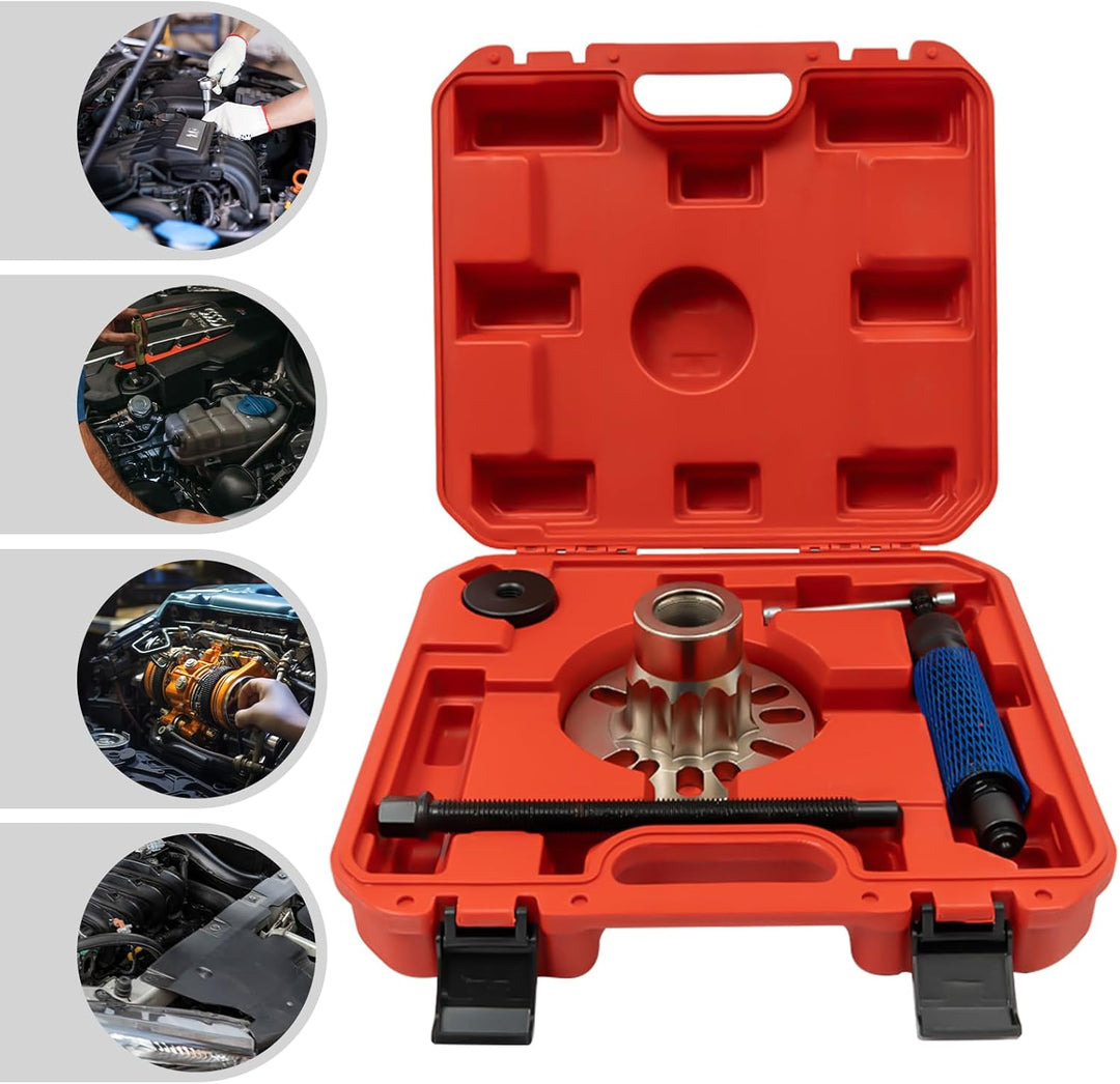 PansyWind Hydraulik Radnabenabzieher 10T Profi-Set mit Transportkoffer | Antriebswellen Werkzeug für