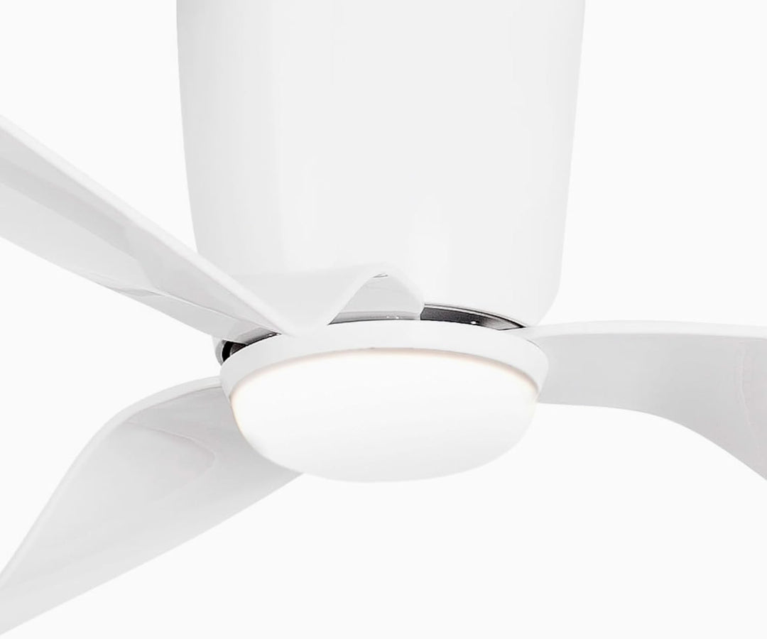 FARO BARCELONA PEMBA LED-Deckenventilator, weiss, mit DC-Motor
