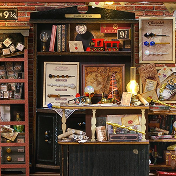 CUTEBEE Puppenhaus Miniatur Haus mit Möbeln, DIY Puppenhaus Bausatz Plus Staubschutzhülle 1:24 Masss