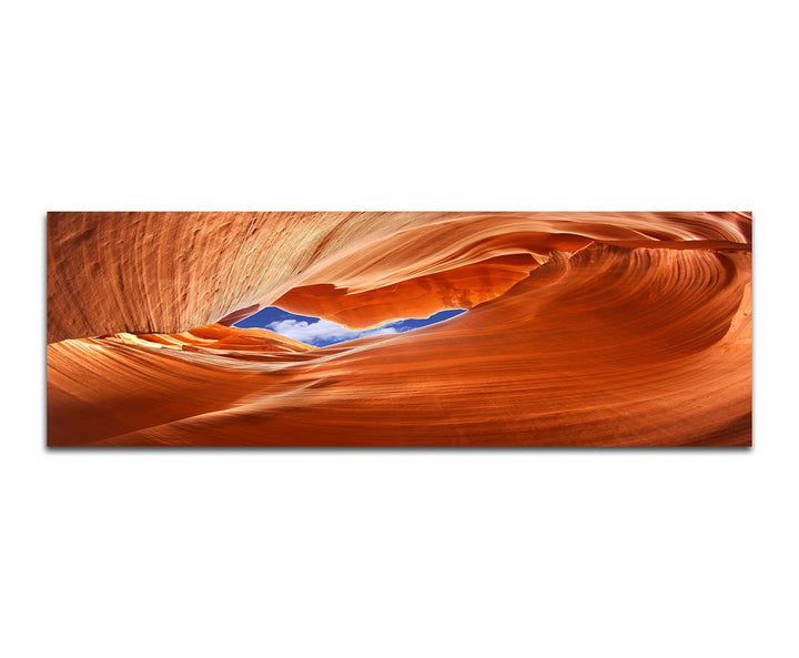 Paul Sinus Art Panoramabild auf Leinwand und Keilrahmen 150x50cm USA Antelope Canyon Felsen Tunnel H