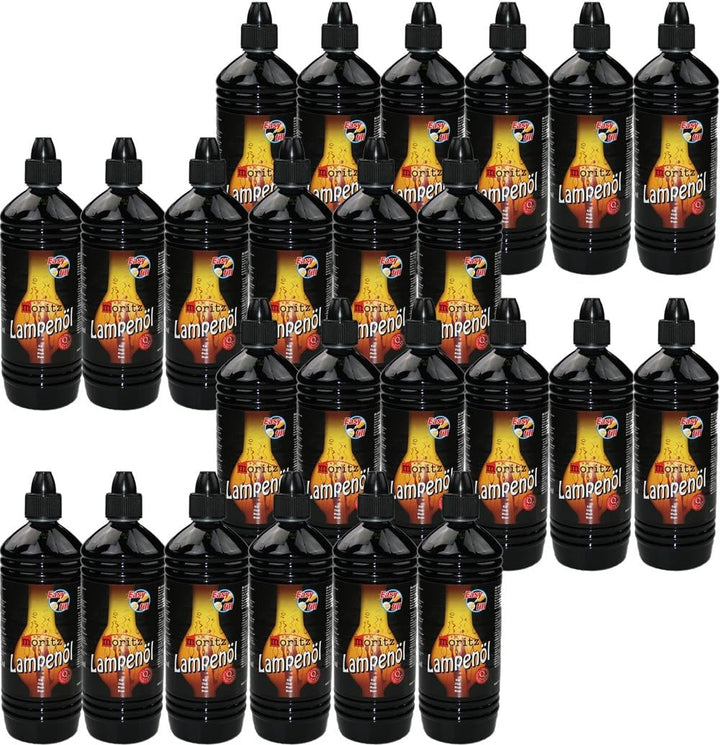 Moritz 24 Liter Lampenöl für Öllampen Bambusfackeln Gartenfackel und Wandfackeln - Wählen Sie 1/2/3/
