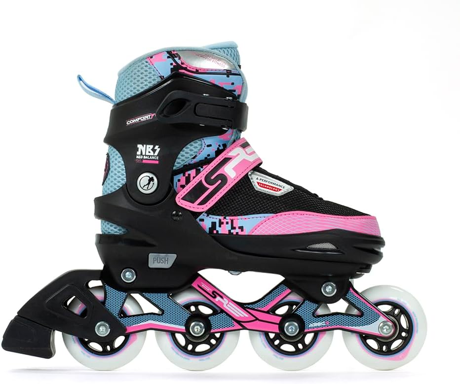 SFR Pixel Inlineskates für Mädchen (Blau – 37 – 40,5 EU)