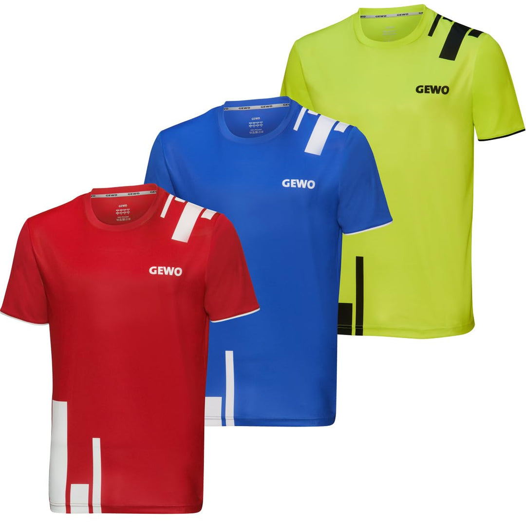 GEWO T-Shirt Bloques M blau/weiss, M blau/weiss