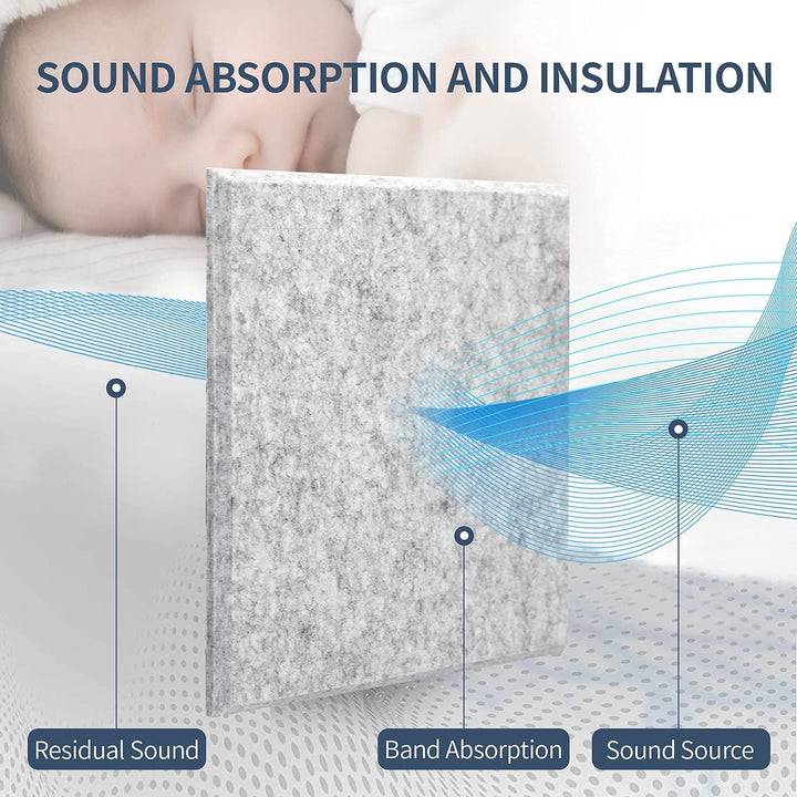 12 Stück Akustikplatten Akustische Schalldämmplatten Schallabsorber Platten Akustikpaneele zur effek