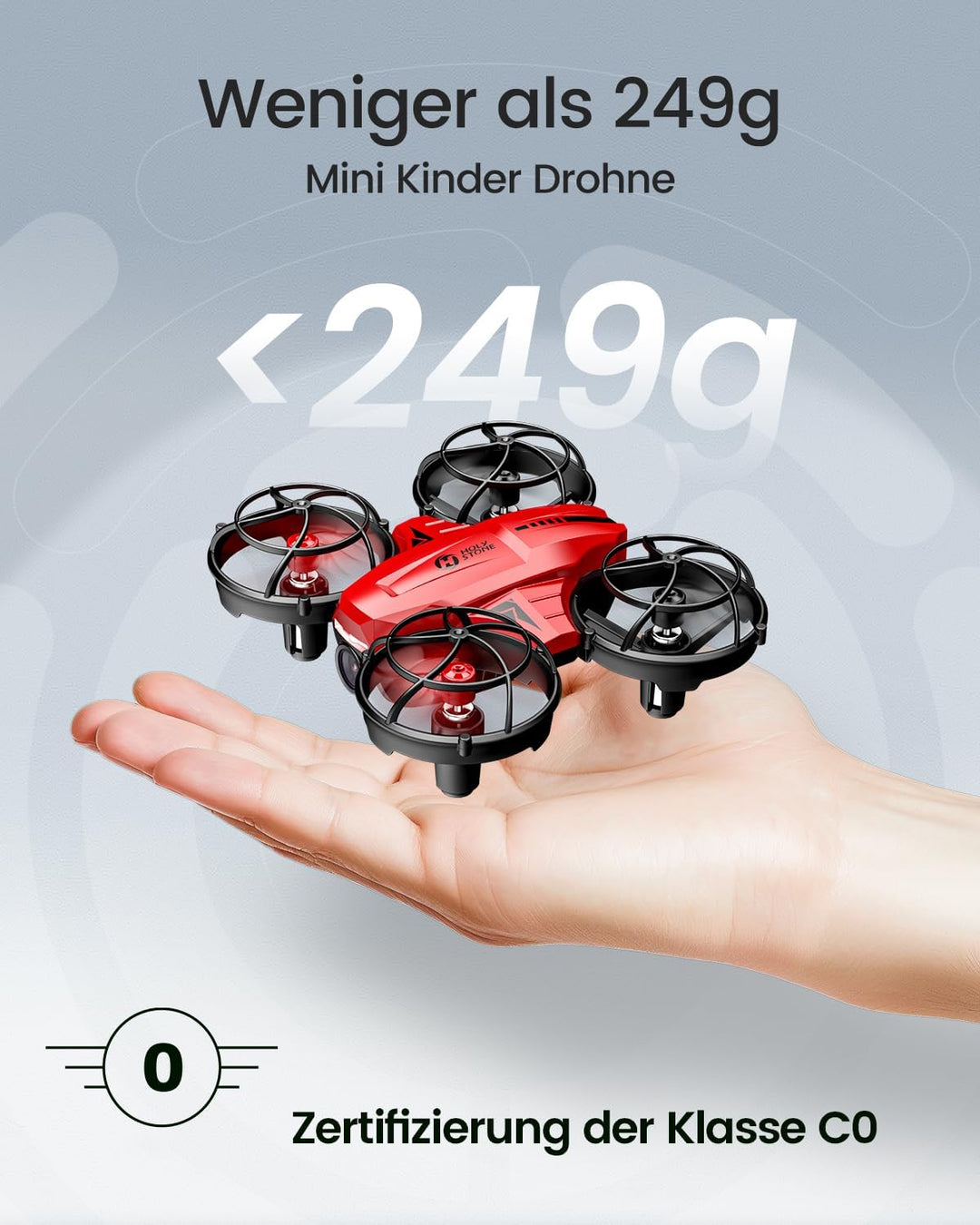 Holy Stone HS420 Mini Drohne mit HD 1080P Einstellbarer Kamera,mit 2 Steuerungsmodi,Not Aus,Umkreise