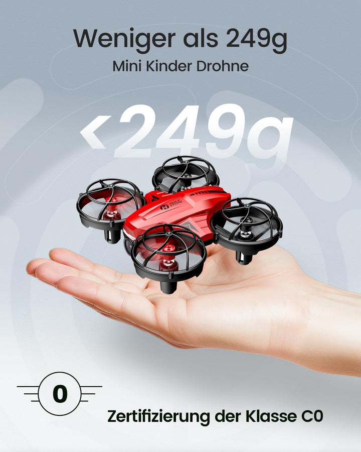 Holy Stone HS420 Mini Drohne mit HD 1080P Einstellbarer Kamera,mit 2 Steuerungsmodi,Not Aus,Umkreise