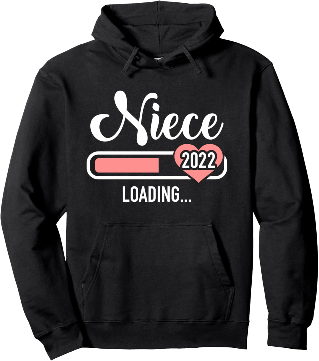 Nichte 2022 loading Schwangerschaft verkünden Pullover Hoodie