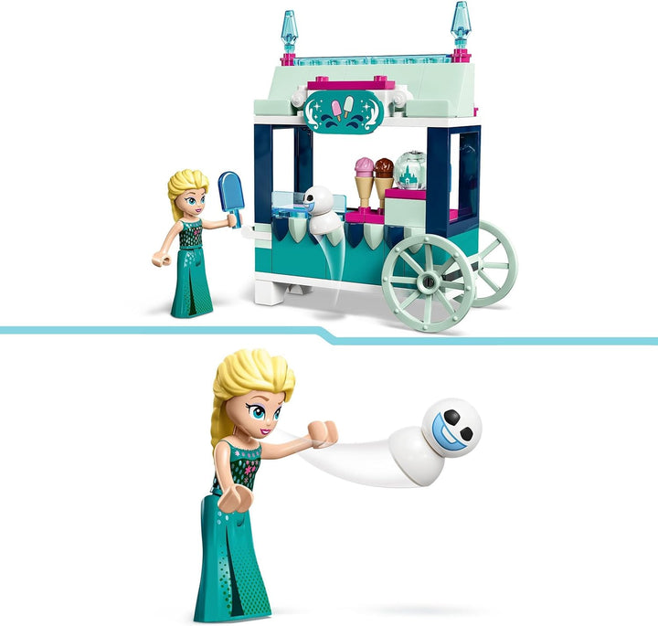 LEGO Disney Frozen Elsas Eisstand, Eiscreme-Spielzeug für Kinder mit Prinzessin Elsa-Puppe und Mini-