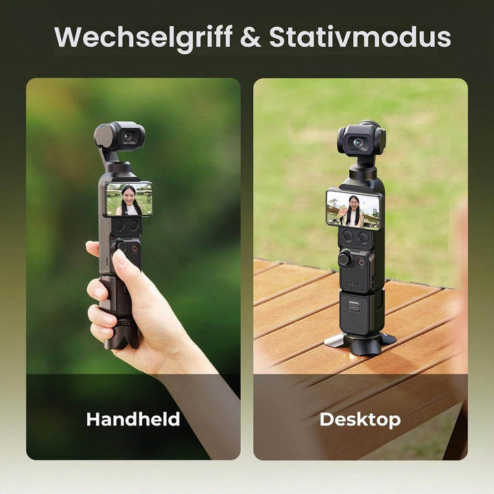SMALLRIG Mini-Schnellwechsel-Kamerastativ für DJI Osmo Pocket 4/3, Action 6/5 Pro, für GoPro &amp; für I