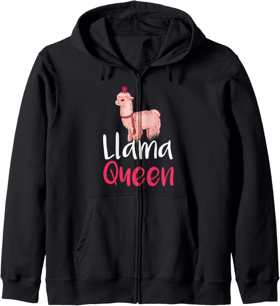 Lama Queen Alpaka Lama Kapuzenjacke