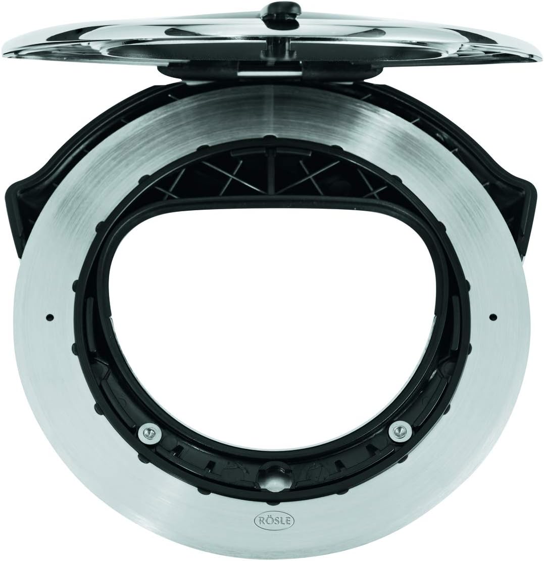 RÖSLE Pizzarad, Hochwertiges Pizzamesser mit stabilem Rad und ergonomischem Griff, beidseitig geschl