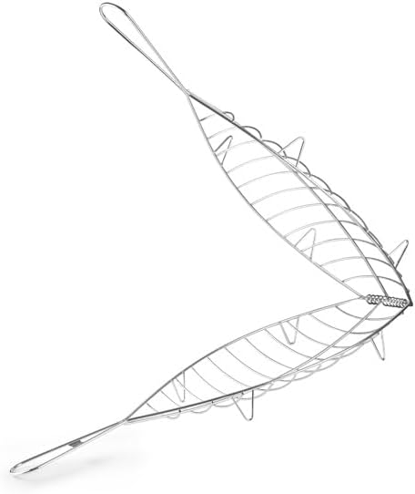 Ibili 770100 Fischbräter, Edelstahl, Silber, 19 x 19 x 42 cm, 19 x 19 x 42 cm