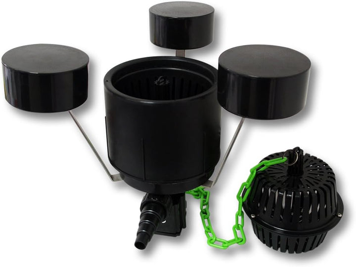 SunSun Filter Set 60000l Teich mit 18W Teichklärer, 40W ECO Pumpe 25m Schlauch Skimmer Springbrunnen