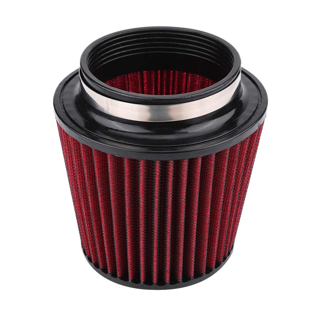 Dioche Sportluftfilter Auto, Luftfilter Universal Car Modification High Flow Einlass Lufteinlass Run