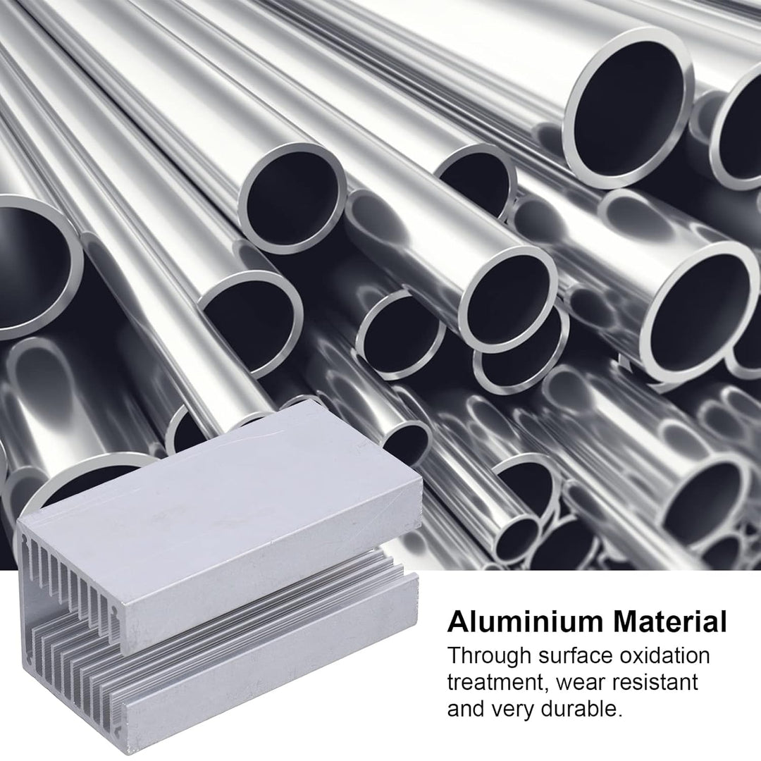 U Förmiger Aluminium Kühlkörper 100 X 50 X 50 MM mit 16 MM Lamellenabstand, Wärmemanagementlösung fü