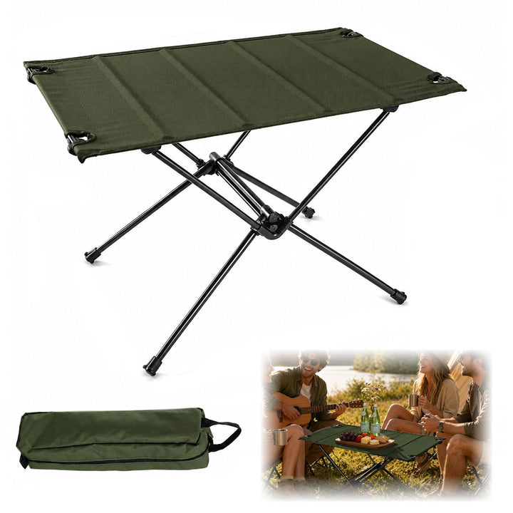 Klappbarer Campingtisch Ultraleicht und stabil, Tragbarer Outdoor Tisch mit praktischer Tragetasche,